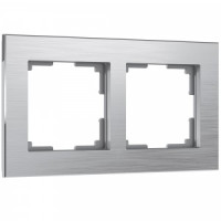 Werkel рамка СУ 2 мест. Aluminium (алюминий)  (WL11-Frame-02 a033740)  W0021706 a050957