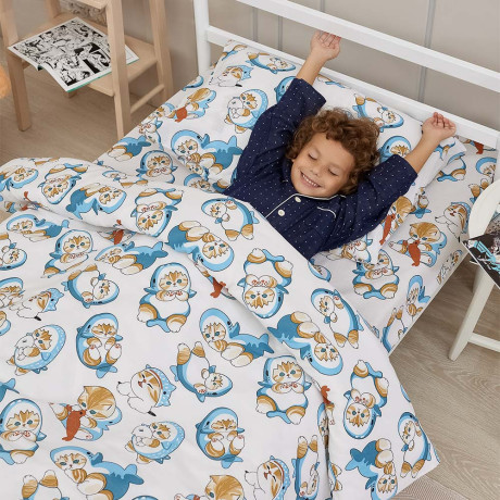 PROVANCE Basic Комплект постельного белья 1,5 (3 предмета), бязь, 100% хлопок, кот