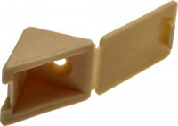 Уголок мебельный ЗУБР с шурупом, цвет сосна, 4,0x15мм, ТФ6, 4шт zu4-308256-4