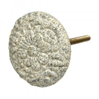 Ручка керамическая для мебели Каменный бел матовый (в кор 6 шт, цена за шт) BLUMEN HAUS