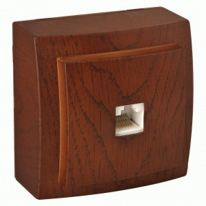 Nilson THEMIS роз. комп. 1 мест. ОУ (RJ45 CAT5), черешня, 26261044