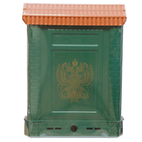 Ящик почтовый "ПРЕМИУМ" с металлическим замком (зеленый, с орлом) х10