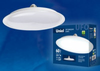 Uniel высокомощн. UFO U270 E27 60W(4800lm 120°) 4000К 4K матовая 270x80 LED-U270-60W/4000K/E27/FR