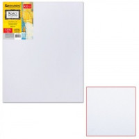 Холст грунт. на подрамнике BRAUBERG 40х50 см, 45% хлопок, 55% лен, среднее зерно, 190636