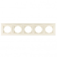 Nilson рамка 5 мест. THOR, кремовый 27120095
