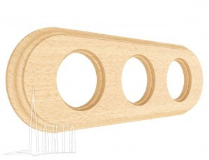 МЕЗОНИНЪ РЕТРО рамка СУ 3 мест. овал, дерево, без тонировки, Лахта СенатЪ GE70843-00