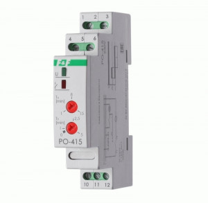 Евроавтоматика реле времени PO-415 16А 230В 1перекл. задержка выкл./упр. конт, на DIN EA02.001.018