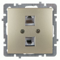 Nilson TOURAN-ALEGRA-THOR мех. роз. комп. 2 мест. СУ (RJ45 CAT6) золото 24150447