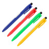 Авторучка шариковая синяя, наконечник 0,7 мм, пластик, 4 цвета корпуса
