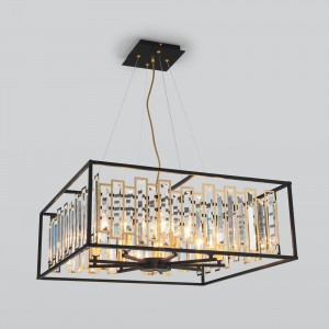 Bogate's св-к подвес. 9x60W E14 650x650x950 хруст/зол.черн. 377/9 Умный дом Cella Strotskis a061526