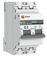 EKF PROxima автоматический выкл. ВА47-63 2P 1А 4,5kA х-ка С mcb4763-2-01C-pro