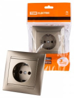 TDM Лама роз. СУ 1мест. 16А (земля) бронза SQ1815-0723