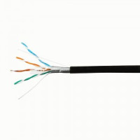 SkyNet Premium кабель FTP 4x2x0,51, медный,  кат.5e, одножил., OUTDOOR, 305 м, коробка, черный