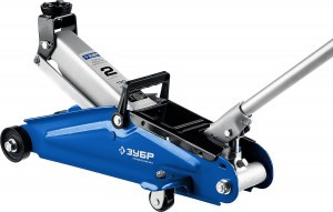 Домкрат гидравлический подкатной T50, 2т, 130-380мм, в кейсе, ЗУБР Профессионал 43052-2-K