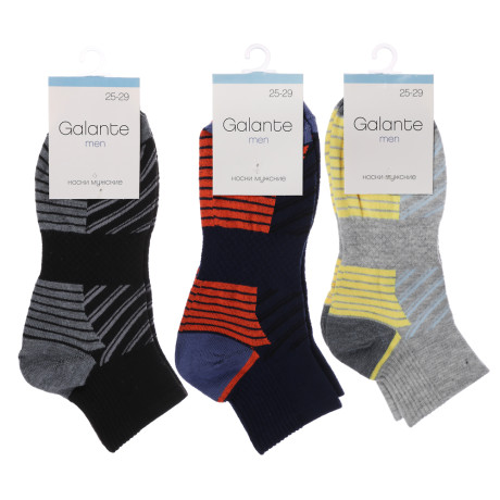 GALANTE Носки мужские спорт р.27-29, 85% хлопок,10% полиэстер, 5% спандекс, цвета в ас-те, НС22-05