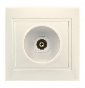 Smartbuy Венера роз. СУ телевизионная 1-местная 75Ом 5-862МГц бежевая  (SBE-01i-S1-TV)