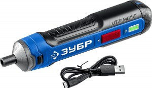 Отвертка ЗУБР "ПРОФЕССИОНАЛ" аккум, реверс, фикс шпинделя, подсвет, Li-Ion, НЕХ 1/4 zuPSD-4