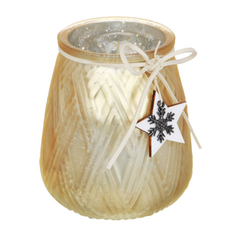 Подсвечник, 9х9х10 см, стекло, арт.39, 2 цвета