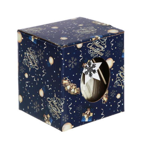 Подсвечник, 9х9х10 см, стекло, арт.39, 2 цвета