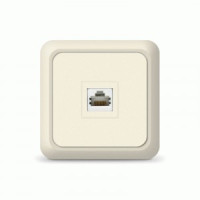 UNIVersal Олимп роз. комп. ОУ 1 мест. сл. кость (керам. осн., RJ45) 1073