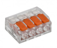 IEK GENERICA клемма с рычагом СМК 228-414 4х(0,2-4мм2), 32А (уп.50шт, цена за шт) UKZ60-414-050-G