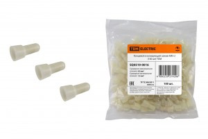 TDM Концевой изолирующий зажим (КОЛПАЧОК) КИЗ-2 до 4 мм2, (уп.100шт, цена за уп) (15!) SQ0519-0016