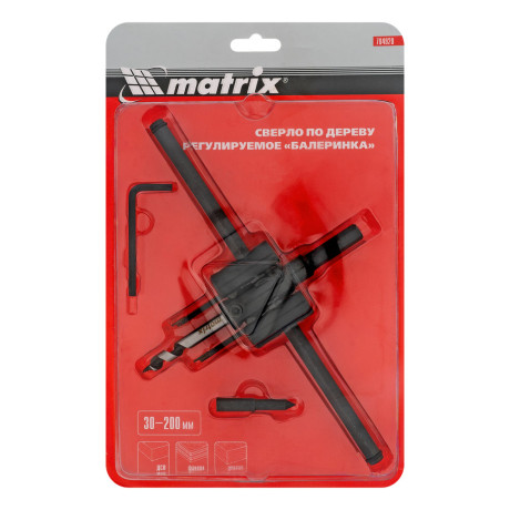 Сверло по дереву регулируемое "Балеринка", 30-200 мм