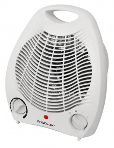 Тепловентилятор ERGOLUX ELX-FH01-C01 2кВт, 3 режима, защита от перегрева, белый