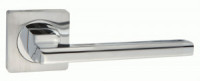 Ручка дверная компл.квадрат.основ. PUERTO Савоярди хром мат./хром блест. INAL 514-02 SC/CP