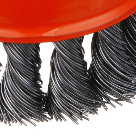 ЕРМАК PROFI Щетка чашечная для УШМ, плетеные пучки стальной проволоки 0,5мм, 65ммхМ14