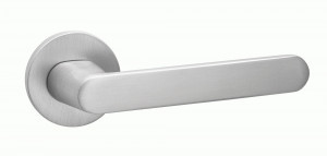 Ручка дверная компл.круг.основ. PUERTO Фрапе SLIM супер сатин хром INAL 545-06 slim SSC