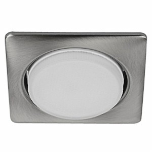 ЭРА св-к встр. под лампу GX53 квадр. 220V 13W сатин никель KL71 SN/1 (аналог 646353) 3749