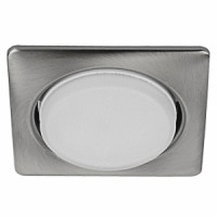 ЭРА св-к встр. под лампу GX53 квадр. 220V 13W сатин никель KL71 SN/1 (аналог 646353) 3749