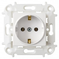 Bylectrica Мастер мех. роз. СУ 1 мест., белый (земля, корп. ABS) РС16-1002