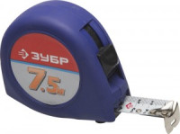 Рулетка ЗУБР &quot;МАСТЕР&quot; &quot;КОМФОРТ&quot;, корпус с резин напыл, 7,5мх25мм zu34016-8