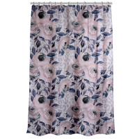 VETTA Шторка для ванной, с утяжелителем, полиэстер, 80 г/м2, 180х180см, Цветы, 014