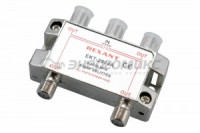REXANTsplitter (делитель) на 4TV 5-2500 MHz для спутникового ТВ, power pass (10!), 05-6203