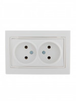 Lezard Мира роз. СУ 2 мест. 16А бел. (керамика, корпус PC) 701-0202-128