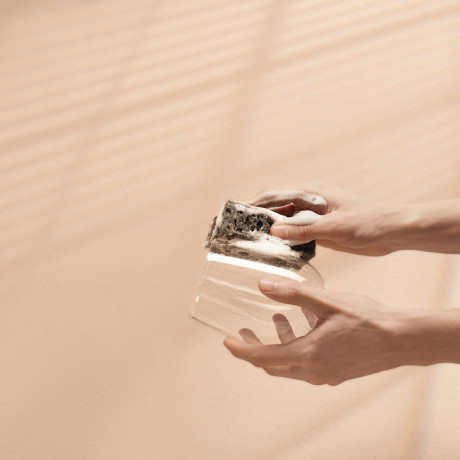 Набор губок для мытья посуды "Гармония черного" 9,8x6,6x3,0см, 10шт