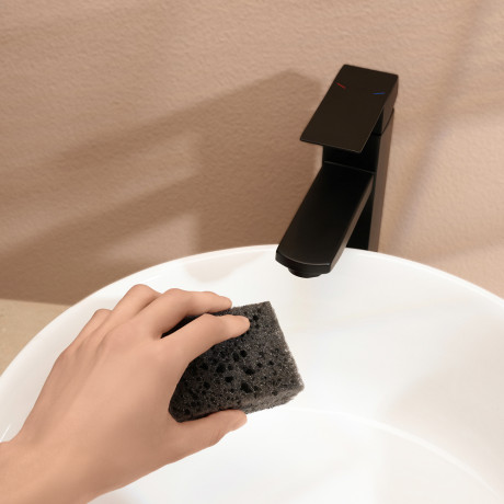 Набор губок для мытья посуды "Гармония черного" 9,8x6,6x3,0см, 10шт