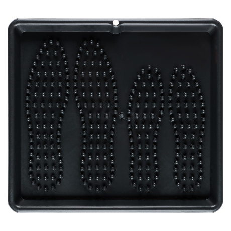 Лоток для обуви 43х39х3см, пластик, черный