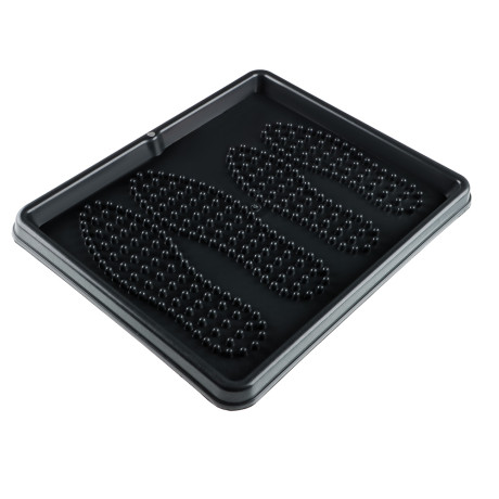 Лоток для обуви 43х39х3см, пластик, черный