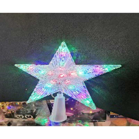 Гирлянда макушка LS-3-6 звезда 17 см цветная х60