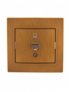 Lezard Мира роз. компьют. СУ 1 мест. ольха (RJ45) (корпус PC) 701-0701-139