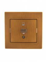 Lezard Мира роз. компьют. СУ 1 мест. ольха (RJ45) (корпус PC) 701-0701-139