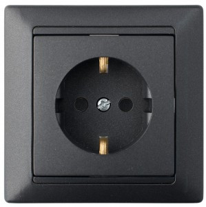 Bylectrica СТИЛЬ Роз. 1-местн. СУ земля со шторк. черный графит, (РС16-317 черный графит)