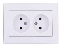 Lezard RAIN роз. СУ 2 мест. бел., керамика (корпус PC) 703-0202-128