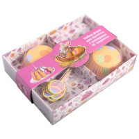 Форма д/выпечки однор. н-р 24шт/уп, цена за уп,с топперами(кратность 3!!!)7/5*3,5см 80-525 Мультидом