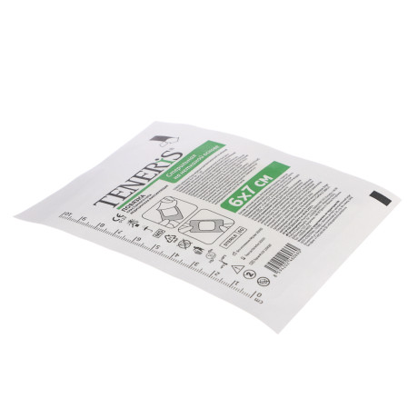 Лейкопластырь TENERIS медиц,фикс,на нетк.основе, 6x7 см, 1 шт.