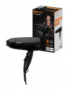 Фен "Сатурн 2", 1,6кВт, 2 режима работы, холодный воздух, концентратор, черный, TDM SQ4008-0002